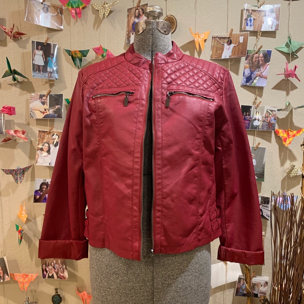 NY&C Faux Leather Jacket